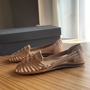 NWT Nisolo Women’s Huarache Sandal - Almond - Size 6 - Brand new in box